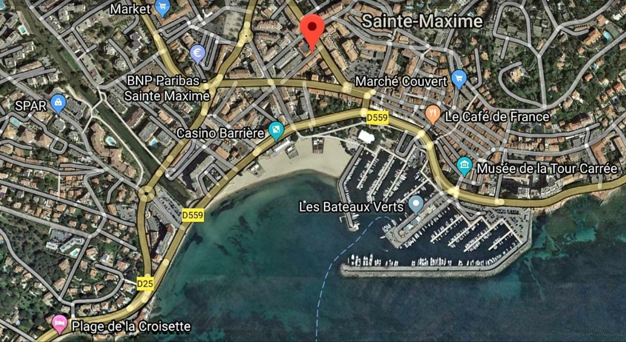 Perle Rare A 250M De La Plage ! Climatise Avec Parking, Balcon & Wifi Sainte-Maxime Bagian luar foto